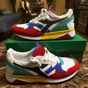 Men’s multi color Diadora’s Sz 9 (PRE-OWNED)